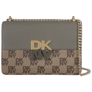 dkny γυναικείο mini bag με all-over monogram `echo` 