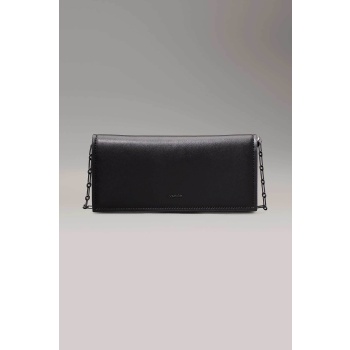 ck jeans γυναικείο clutch μονόχρωμο με αλυσίδα - k60k612623