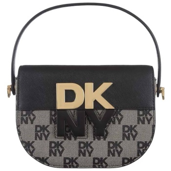 dkny γυναικεία τσάντα crossbody με all-over monogram `echo`