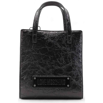 love moschino γυναικείο mini bag με crinkle effect και logo