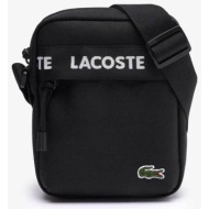 lacoste unisex τσαντάκι crossbody με κεντημένο λογότυπο `neocroc` - nu4686nz μαύρο