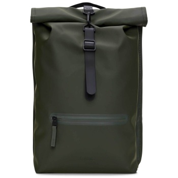 rains unisex αδιάβροχο backpack `srolltop rucksack` 