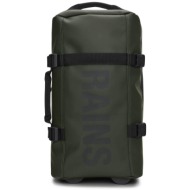 rains unisex βαλίτσα τρόλεϊ `texel cabin bag` - rnsaw2413460 λαδί