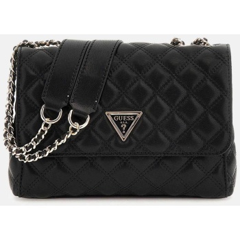 guess γυναικεία τσάντα crossbody καπιτονέ με λογότυπο