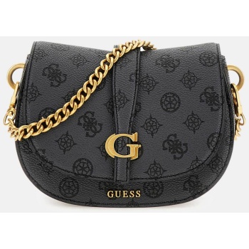 guess γυναικεία τσάντα crossbody mini με all-over logo