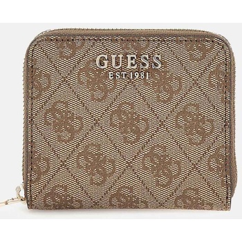 guess γυναικείο πορτοφόλι μικρό με all-over logo `laurel` 