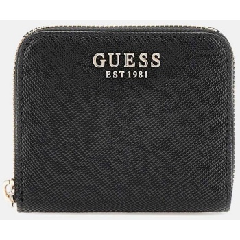 guess γυναικείο πορτοφόλι μικρό με μεταλλικό logo `laurel`