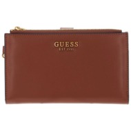 guess γυναικείο πορτοφόλι μονόχρωμο organizer `laurel` - swva8500570 ταμπά