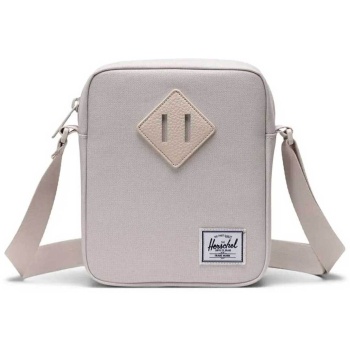 herschel unisex τσάντα crossbody μονόχρωμη με contrast logo