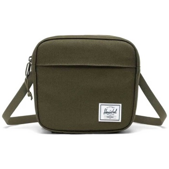 herschel unisex τσάντα crossbody μονόχρωμη με contrast logo