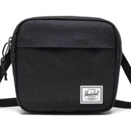 herschel unisex τσάντα crossbody μονόχρωμη με contrast logo patch `classic™` 2 l - 66uacl01554 μαύρο