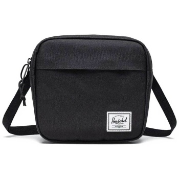 herschel unisex τσάντα crossbody μονόχρωμη με contrast logo