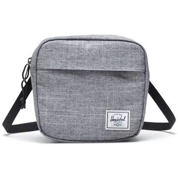 herschel unisex τσάντα crossbody μονόχρωμη με contrast logo