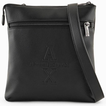 armani exchange ανδρικό τσαντάκι crossbody με ανάγλυφο