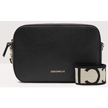 coccinelle γυναικεία δερμάτινη τσάντα crossbody με