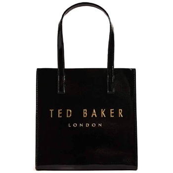 ted baker γυναικεία τσάντα tote μονόχρωμη με glossy