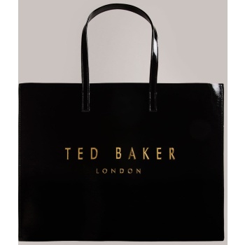 ted baker γυναικεία τσάντα χειρός faux leather μονόχρωμη με