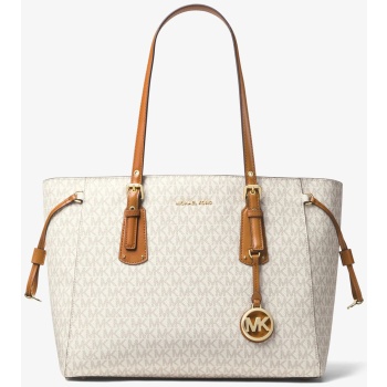 michael kors γυναικεία τσάντα ώμου με all-over logo print