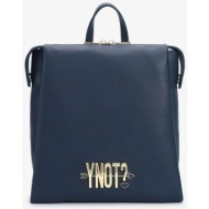 ynot? γυναικείο backpack με μεταλλικό λογότυπο - lvs003f5 μπλε σκούρο