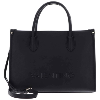 valentino γυναικεία τσάντα tote μονόχρωμη με ανάγλυφο