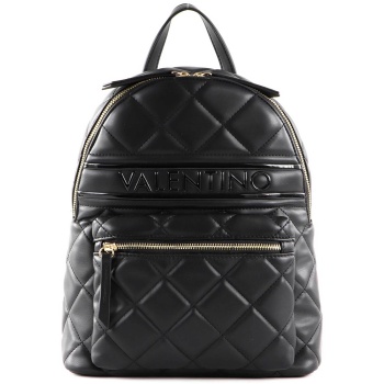 valentino γυναικείο backpack μονόχρωμο με καπιτονέ σχέδιο