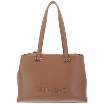 valentino γυναικεία τσάντα ώμου με μεταλλικό logo `caprice`