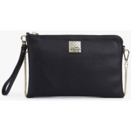 ynot? γυναικείο mini bag crossbody με μεταλλικό λογότυπο `rachel` - rac303f5 μαύρο