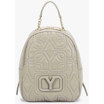 ynot? γυναικείο backpack καπιτονέ με ανάγλυφο monogram