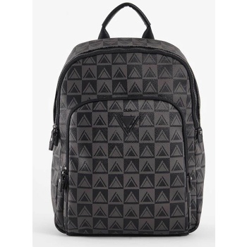 gaudi ανδρικό backpack με geometrical print και μεταλλικό