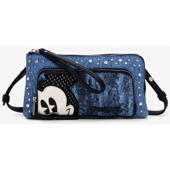 desigual γυναικεία denim τσάντα crossbody `mickey` 