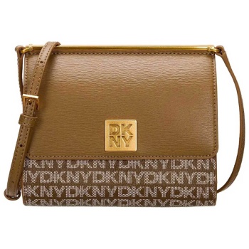 dkny γυναικεία τσάντα crossbody `mona` - r43e5g79 μπεζ