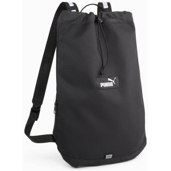 puma unisex backpack με λογότυπο και κορδόνι περίσφυξης 