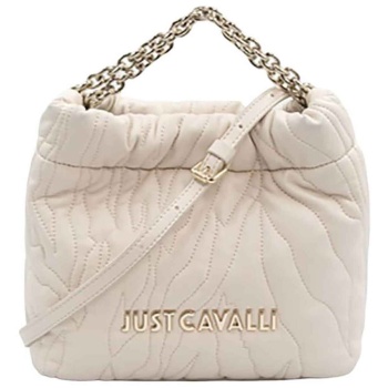 just cavalli γυναικείο mini bag καπιτονέ με μεταλλικό