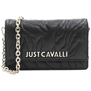 just cavalli γυναικείο clutch καπιτονέ με μεταλλικό