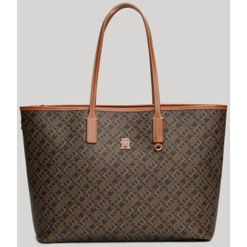 tommy hilfiger γυναικεία τσάντα tote με all-over monogram