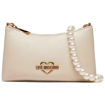 love moschino γυναικείο mini bag με μεταλλικό logo 