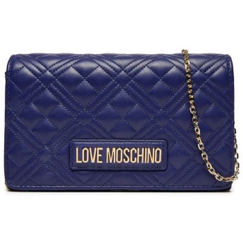 love moschino γυναικεία τσάντα crossbody καπιτονέ με