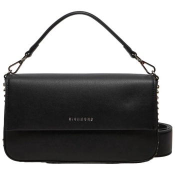 john richmond γυναικεία τσάντα ώμου με λογότυπο και τρουκς