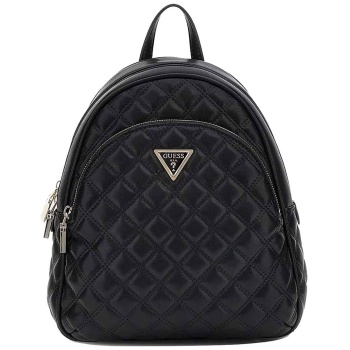 guess γυναικείο backpack καπιτονέ με μεταλλικό λογότυπο