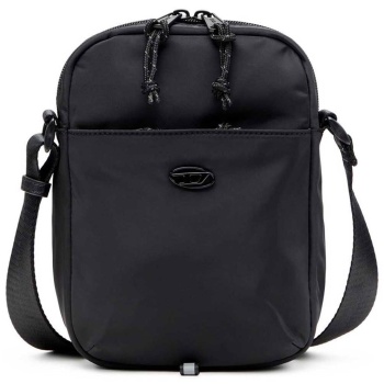 diesel unisex τσαντάκι crossbody μονόχρωμο `d-pack` 