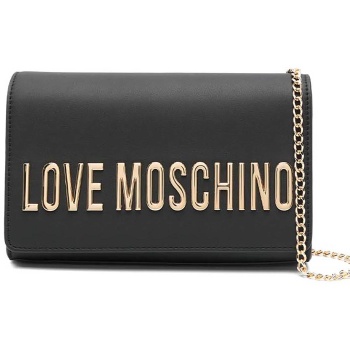 love moschino γυναικεία τσάντα crossbody με ανάγλυφο