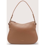 coccinelle γυναικεία δερμάτινη τσάντα ώμου/crossbody `magie soft small` - e1pqr-130201n71 ταμπά