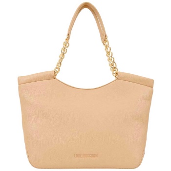 love moschino γυναικεία τσάντα shopper με λογότυπο 