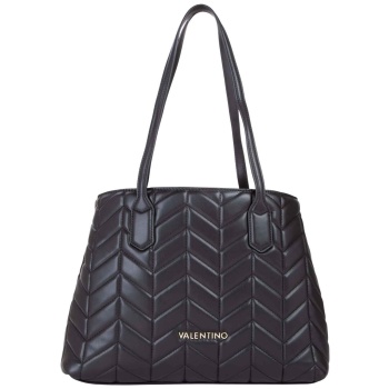 valentino γυναικεία τσάντα shopper καπιτονέ με μεταλλικό
