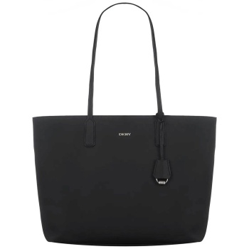 dkny γυναικεία τσάντα ώμου tote με μεταλλικό λογότυπο