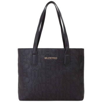 valentino γυναικεία τσάντα shopper με μεταλλικό λογότυπο
