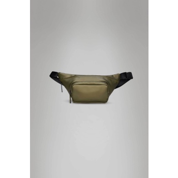 rains unisex τσαντάκι μέσης μονόχρωμο `bum bag` 