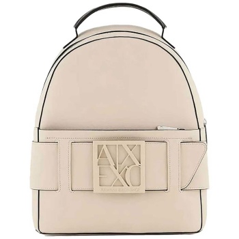 armani exchange γυναικείο backpack με μεταλλικό λογότυπο 