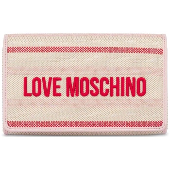 love moschino γυναικεία τσάντα crossbody με ριγέ σχέδιο και