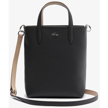 lacoste γυναικεία τσάντα χειρός/crossbody με μεταλλικό